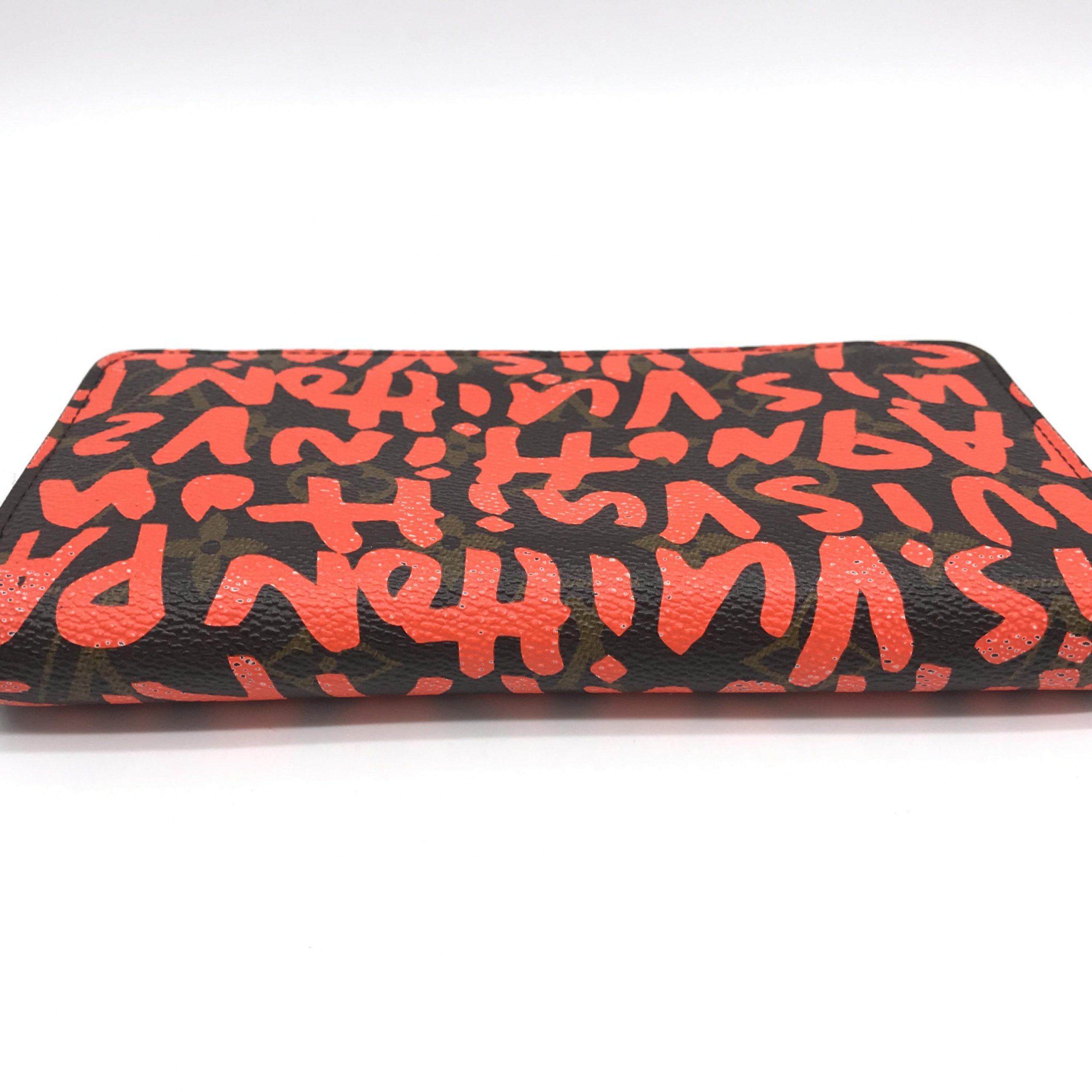 Louis Vuitton Steven Sprouse Orange Graffiti Zippy Wallet - A