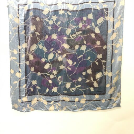 Chanel - floral square scarf