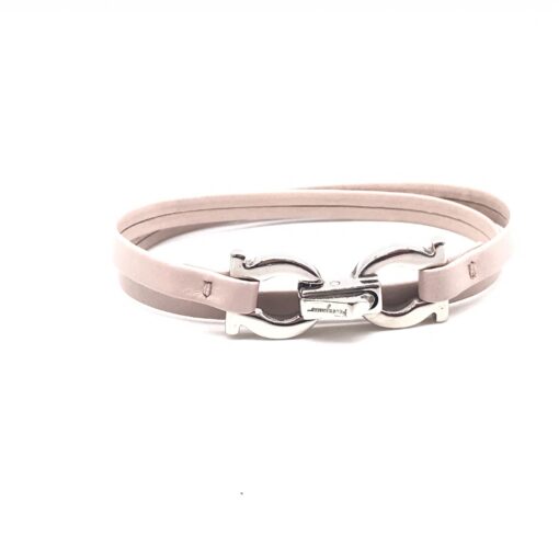 Salvatore Ferragamo - Gancini Bracelet, Pink leather