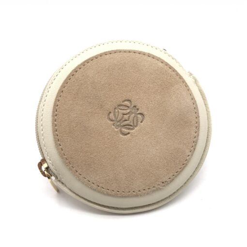 Loewe - Suede leather round coin case