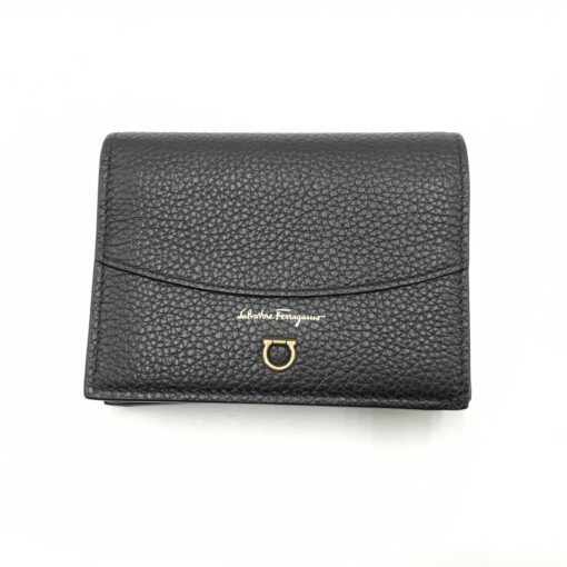 Salvatore Ferragamo -  Gancini Bi-Fold Wallet Black