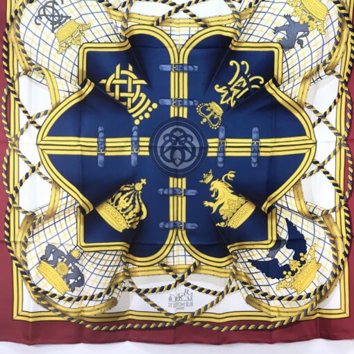 Hermès - Silk Scarf Featuring Royal Motifs