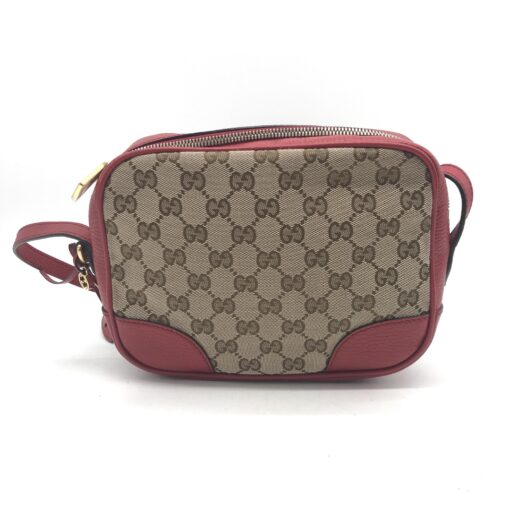 Gucci - GG Supreme GG Canvas Quilted Shoulder Bag Red
