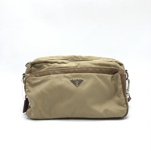Prada - Beige Nylon Shoulder Bag