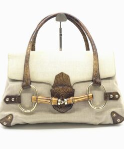 Gucci - Horsebit Croco and Canvas