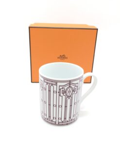 Hermès - H Deco Porcelain Mug With Intricate Design