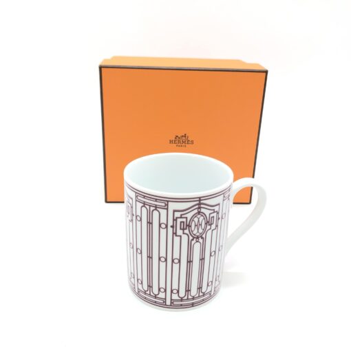Hermès - H Deco Porcelain Mug With Intricate Design