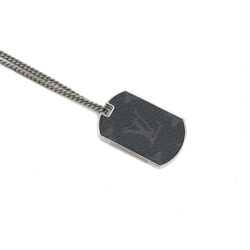 Louis Vuitton - MONOGRAM ECLIPSE PLATE NECKLACE - Image 10