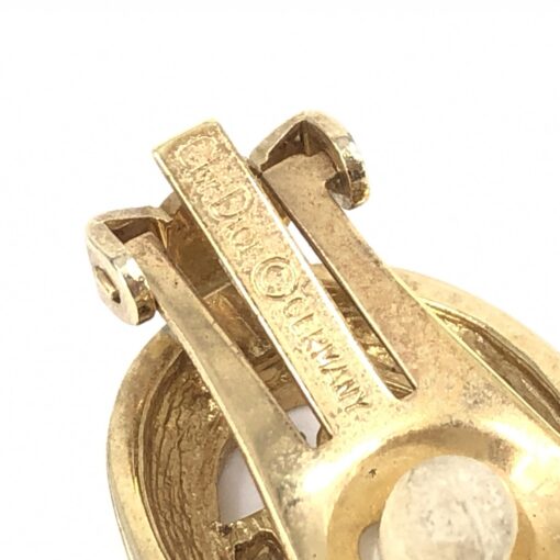 Christian Dior - gold tone logo clip-on earrings - Image 10