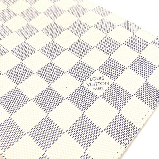 Louis Vuitton - Neverfull Pochette Damier Azur Rose Ballerine - Image 10