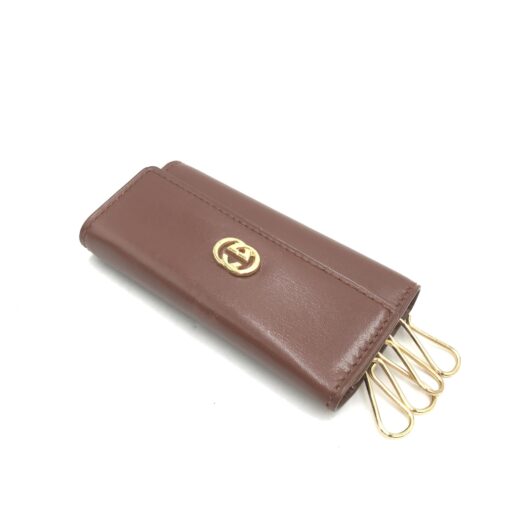 Gucci - Brown Leather Key Case - Image 10