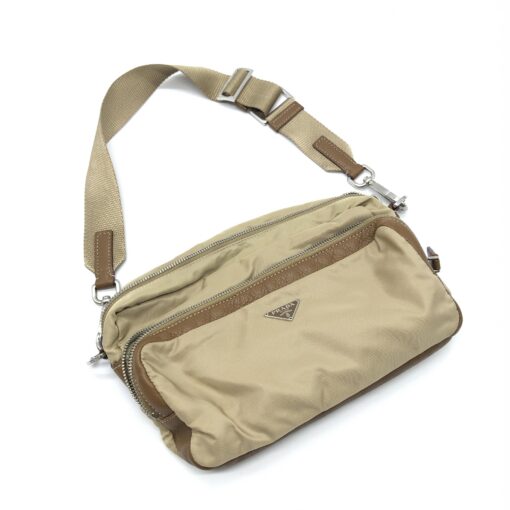 Prada - Beige Nylon Shoulder Bag - Image 10