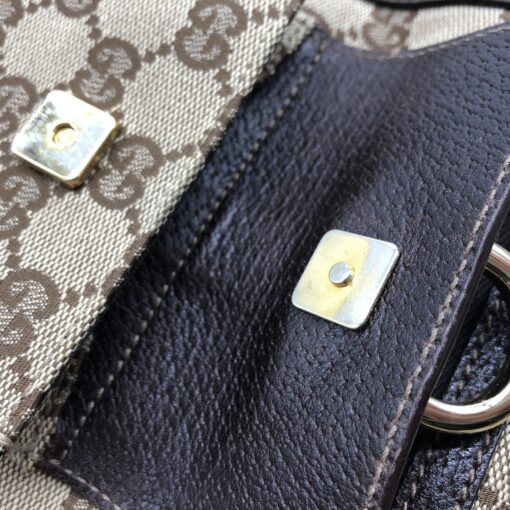 Gucci - GG Canvas Abbey Pocket Tote Brown - Image 10