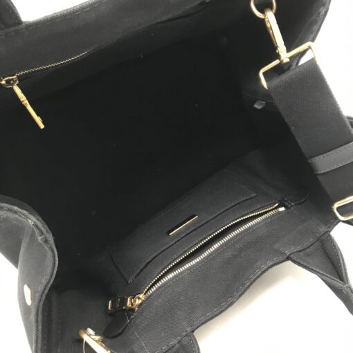 Prada - Black canvas canapa tote bag - Image 10