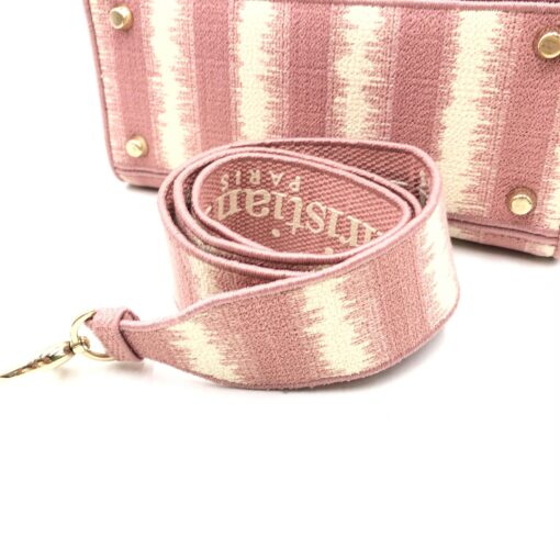 Christian Dior - Pink Canvas Medium Lady D-Lite Bag - Image 10
