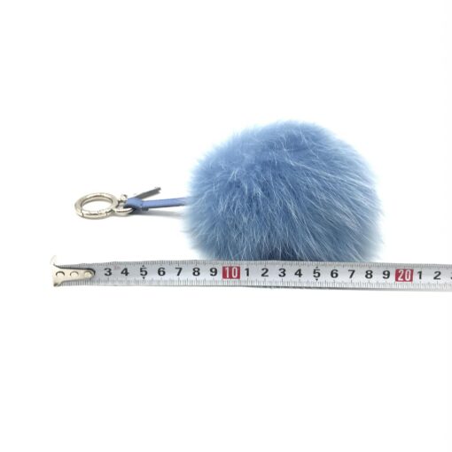 Fendi - Light blue faux fur bag charm - Image 11