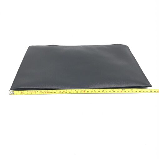 Yves Saint Laurent - Black leather zip portfolio clutch - Image 11
