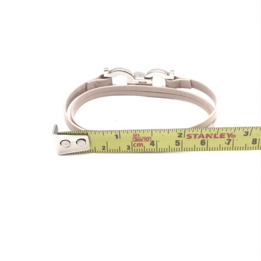 Salvatore Ferragamo - Gancini Bracelet, Pink leather - Image 11