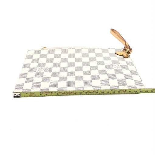 Louis Vuitton - Neverfull Pochette Damier Azur Rose Ballerine - Image 11