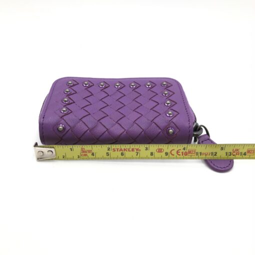 Bottega Veneta - Purple studded zip-around coin purse - Image 11