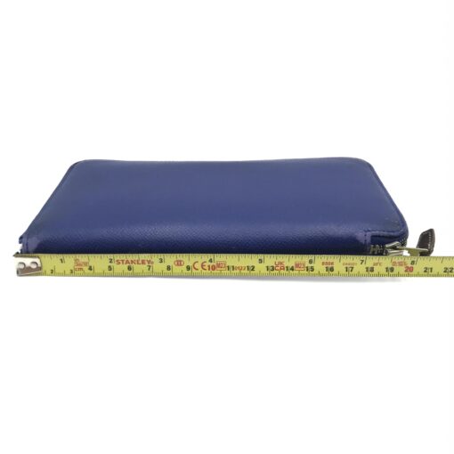 Hermès - Blue Long Zippered Leather Wallet - Image 11