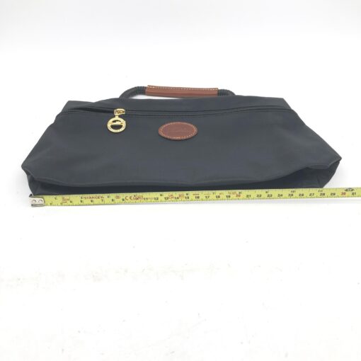 Longchamp - Nylon Cosmetic Bag With Leather Handle - Image 11