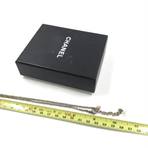 Chanel - Coco Mark Mademoiselle Camellia Flower Round Hologram Black Necklace - Image 11