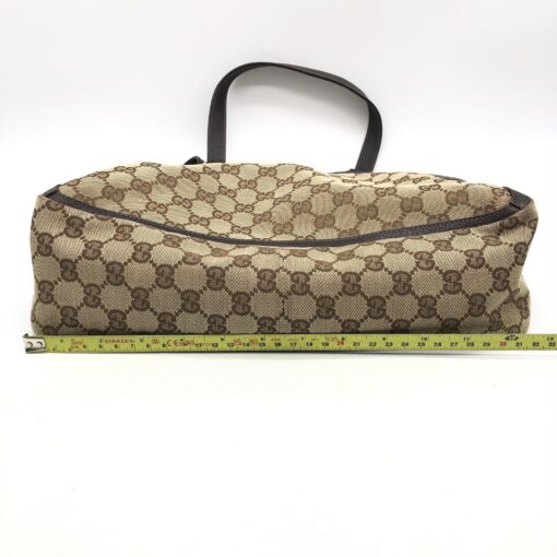Gucci - GG Canvas Abbey Pocket Tote Brown - Image 11