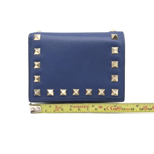 Valentino Garavani - Blue leather wallet with metal studs - Image 11
