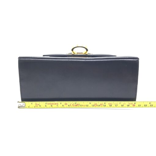 Salvatore Ferragamo - Black Leather Gancini Top Handle Handbag - Image 11