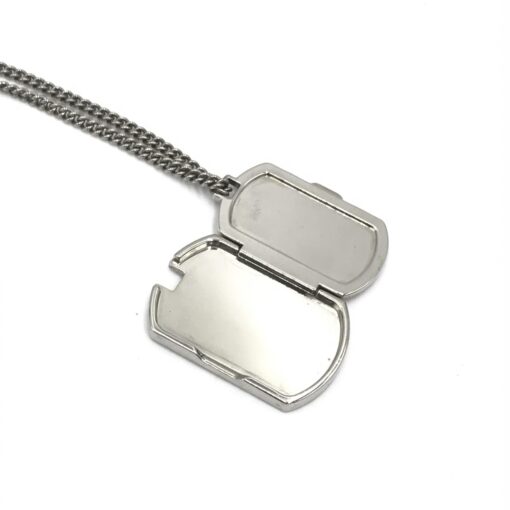 Louis Vuitton - MONOGRAM ECLIPSE PLATE NECKLACE - Image 11
