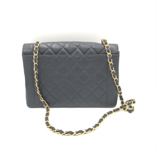 Chanel - Black Caviar Diana Flap Shoulder Bag - Image 2