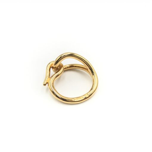 Hermès - Gold Plated Jumbo Scarf Ring - Image 2