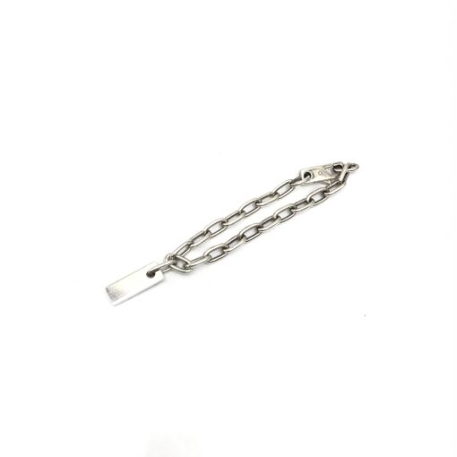 Gucci - Sterling Silver Logo Plate Chain Bracelet - Image 2