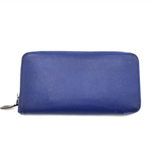 Hermès - Blue Long Zippered Leather Wallet - Image 2