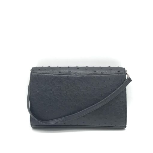 No brand - Black Ostrich Leather Bag - Image 2