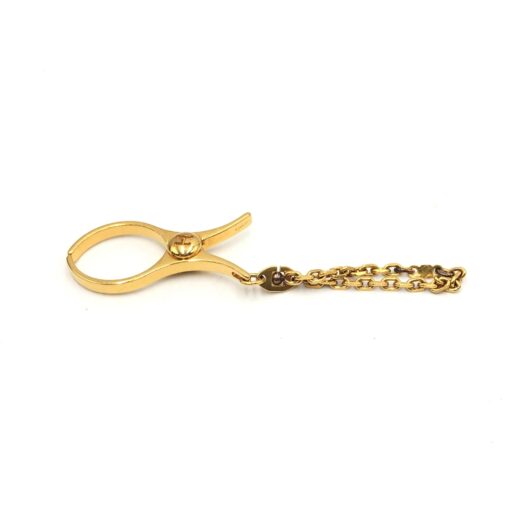 Hermès - Gold Metal Glove Holder Keychain - Image 2