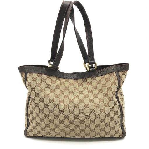 Gucci - GG Canvas Abbey Pocket Tote Brown - Image 2