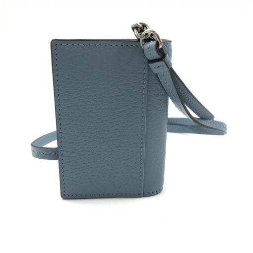 Gucci - Light blue leather pass case with strap - Image 2