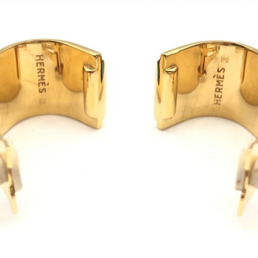 Hermès - Enamel earrings, GP - Image 2