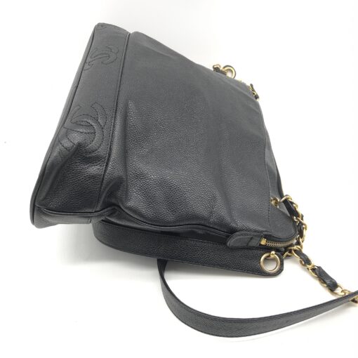 Chanel - Triple CC Chain Tote Black Caviar Gold - Image 3