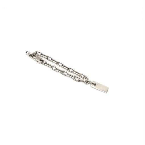 Gucci - Sterling Silver Logo Plate Chain Bracelet - Image 3