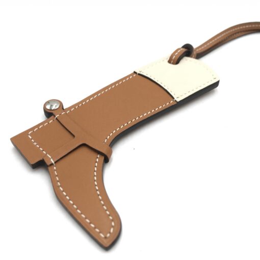 Hermès - long boot leather bag charm - Image 3
