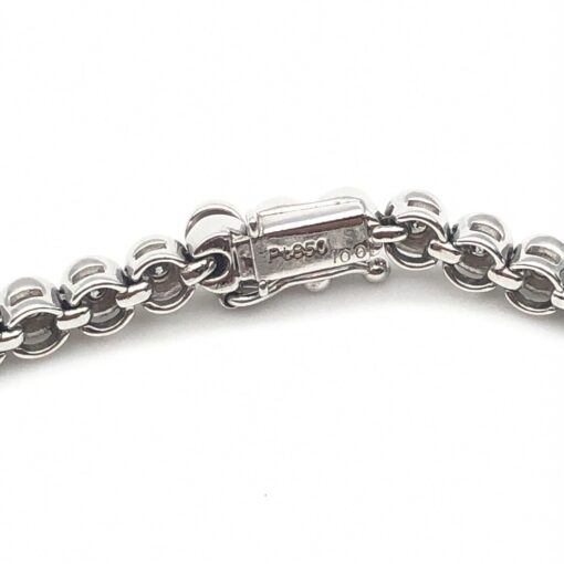 No brand - Tennis bracelet, Platinum, 17cm - Image 3