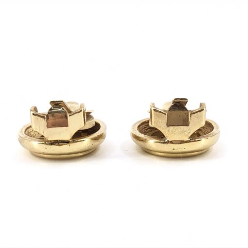 Christian Dior - gold tone logo clip-on earrings - Image 3