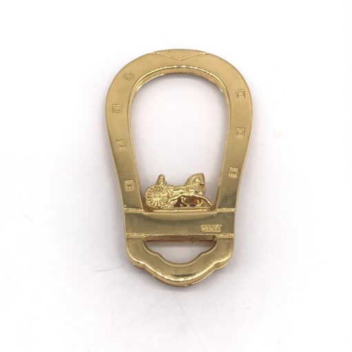 Celine - Equestrian Design Money Clip, Gold Plated - Image 3