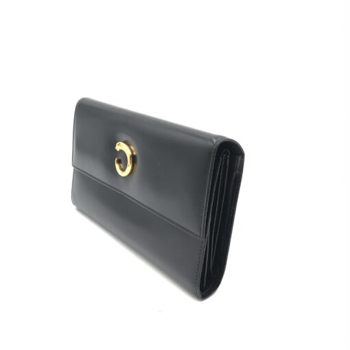 Cartier - Black leather wallet with gold clasp - Image 3