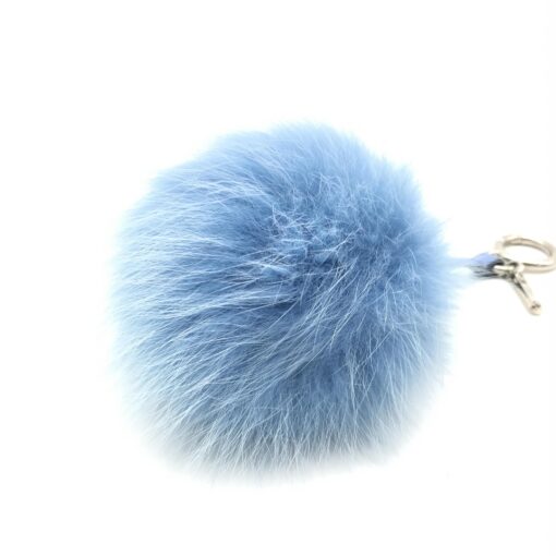 Fendi - Light blue faux fur bag charm - Image 3