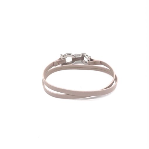 Salvatore Ferragamo - Gancini Bracelet, Pink leather - Image 3