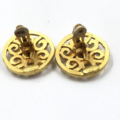 Chanel - CC clip-on earrings, Gold Plated - Image 3